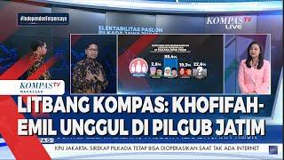 Survei Litbang Kompas: Khofifah-Emil Unggul di Pilgub Jatim