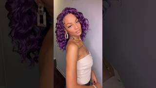 EASY PURPLE CROCHET HAIR | #protectivestyles #4chair | crochet braid tutorial designsbyjazmyne