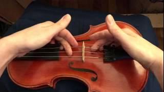 Straighten a violin bridge