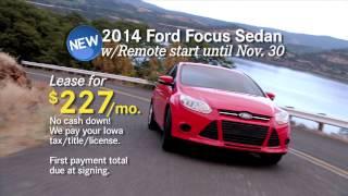 New 2014 Ford Focus and Fusion lease specials