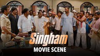 Prakash Raj Threatens Ajay Devgn | Singham | Movie Scene