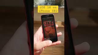 iOS 18 on iPhone SE 2 #ios18 #iphonese2 #youtubeshorts