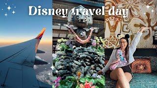 DISNEY WORLD TRAVEL DAY VLOG Polynesian Resort, traveling to Orlando, Moana room tour! 