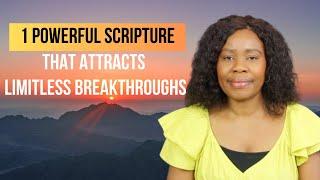 Anointing For All- Round Breakthrough: Use This 1 Scripture