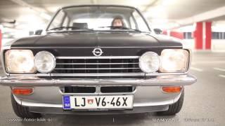 Opel Kadett C 1974 - garage drive and drift filmed with Samyang Lens