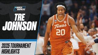 Tre Johnson 2025 NCAA tournament highlights