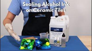 Sealing Alcohol Ink with Epoxy Resin