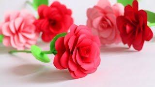 DIY Paper Flower Rose | Paper Roses Tutorial Step by Step | Little Crafties