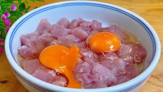 Stir-fried Pork Diced with Eggs: Simple, Delicious, and Perfect with Rice!