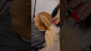 2 feed in braids W/ Bundles #hair #feedinbraids #braids