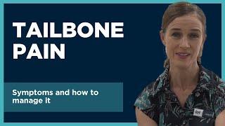 How To Manage Tailbone Pain