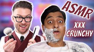 This Beard Peeled Straight Off! Barber Shop ASMR