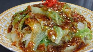 The chef teaches you the home-cooked practice of oyster sauce lettuce, the steps are detailed, crisp