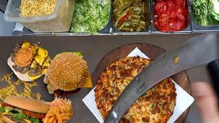 fast food POV: Cooking incredible SPECIAL fast foods in extra Busy restaurant