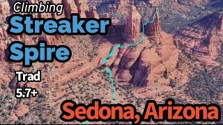 Climbing Streaker Spire in Sedona, AZ