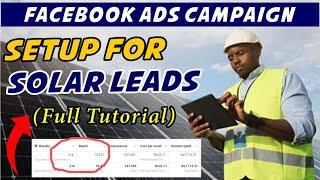 facebook ads for solar leads | how to generate solar leads on facebook | [Comlete Tutorial]