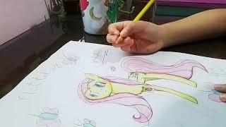 desenhando a Fluttershy 