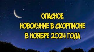 ОПАСНОЕ Новолуние в Скорпионе в Ноябре 2024 года