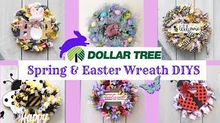 7 FAVORITE SPRING & EASTER WREATH DIYS  Dollar Tree Step By Step DIY DECOR IDEAS FOR YOUR HOME