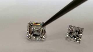 Sq emerald vs Princess cut diamonds