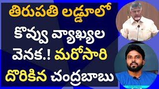 తిరుపతి లడ్డూలో కొవ్వు వ్యాఖ్యల వెనక.! మరోసారి దొరికిన చంద్రబాబు #ameeryuvatv #jagan #pawankalyan