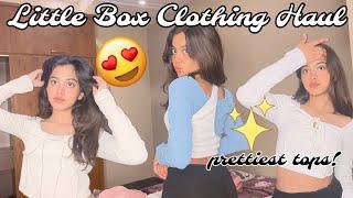 Little Box Clothing Haul | TRY ON ️ Got the *prettiest* tops Genuine review // Dia Gautam