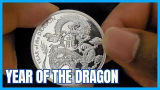 2024 Asahi Luna Dragon 1 Oz Silver Round