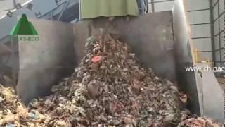 Waste sorting system/plant, waste recycling for landfill waste