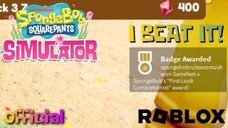 I BEAT SPONGEBOB SIMULATOR! (Official SpongeBob Roblox Game!)