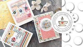 Patterned Paper & Ephemera Cards with a 12x12 Photoplay Paper Collection | Cardmaking