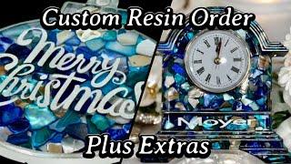 #647 Custom Abalone Clock And Extras Of Course!