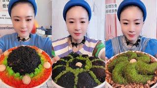 Mukbang #86:Eat seafood  caviar shrimp  tobiko roe crispy sound #mukbang #yummy #delicious