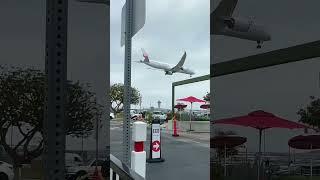 Japan Airlines  Boeing 787-9 Dreamliner landing in runway 24R at Los Angeles International Airport