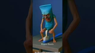 A Story Of Monster ~ mini wood toy-woodworking art skill /wood / hand crafts/ #shorts