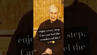 walking with your whole being - living life deeply with every step #zen #thichnhathanh #meditation