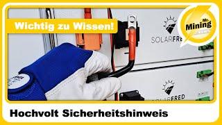 Hochvolt Batterie Sicherheitshinweis! Wirklich wichtig zu Wissen! Sonst kann es tödlich Enden