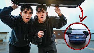 You Won’t Believe What We FOUND In Our Stolen Tesla..