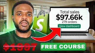 How To Start Shopify Dropshipping In 2024 (FOR BEGINNERS) FREE COURSE