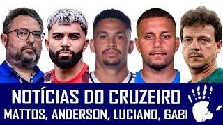 NOTÍCIAS DO CRUZEIRO: FESTA DE ANDERSON, GABIGOL, LUCIANO, DINIZ, MATTOS E MUDANÇA NO MINEIRO