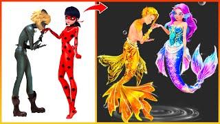 MIRACULOUS Ladybug Becomes Mermaid Princess Fashion Wow