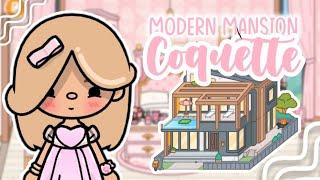 Pink Coquette Modern Mansion️ [aesthetic house design] Toca Life World