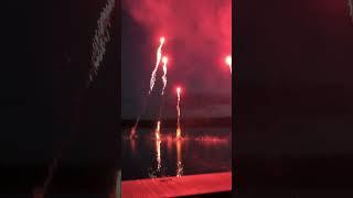 Fireworks + WATER = WOW!!!!  This is so cool #fireworks