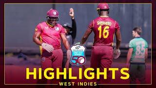 Highlights | West Indies v Ireland | Shepherd Impresses in Rain Affected Game | 2nd CG Insurance ODI