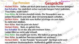 Dialogs in German 57 zur Pension