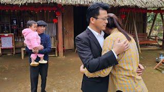 Suddenly my husband returned - A surprise gift for grandpa - Happiness with family | Ly Phuc Binh..