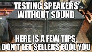 TIP. Testing speakers in the field without sound equipment, before buying