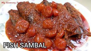 Fried Kembong Fish Sambal | Sambal Ikan Kembong Goreng