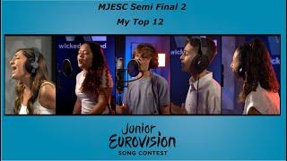 My Top 12 | Semi Final 2 MJESC 2023 |Malta JESC 2023|