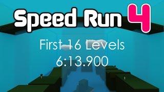 ROBLOX Speed Run 4 First 16 Levels in 6:13.900 [Former WR]