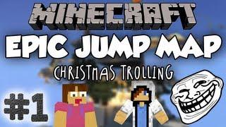 Minecraft: Epic Jump Map - Christmas Trolling #1 "KILL DE SLIMES" Knarftretsom